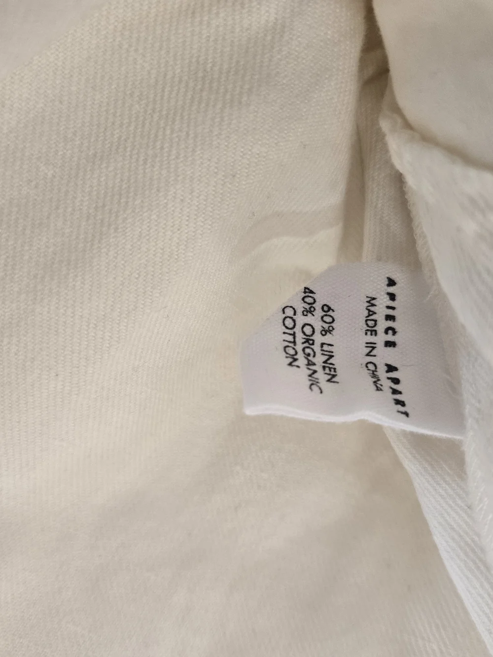 Apiece Apart White Tiered Cotton Dress Minimalist Boho Summer Casual